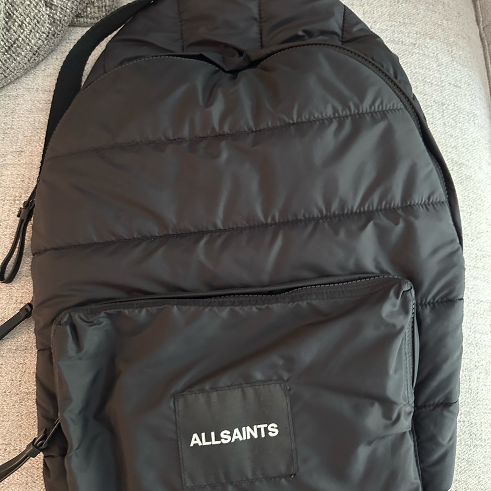 All Saints Black Backpack
